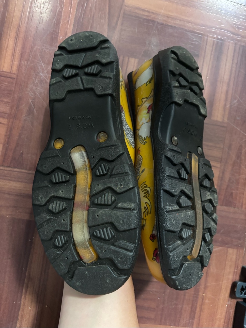 Yellow Chicken-Print Slip-On Sloggers - Picture 5 of 5